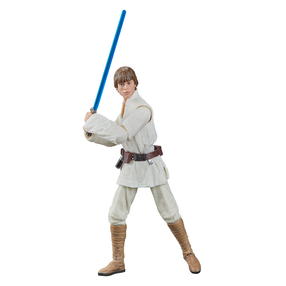 Packaging officiel HASBRO de la figurine Luke Skywalker 15cm Star Wars
