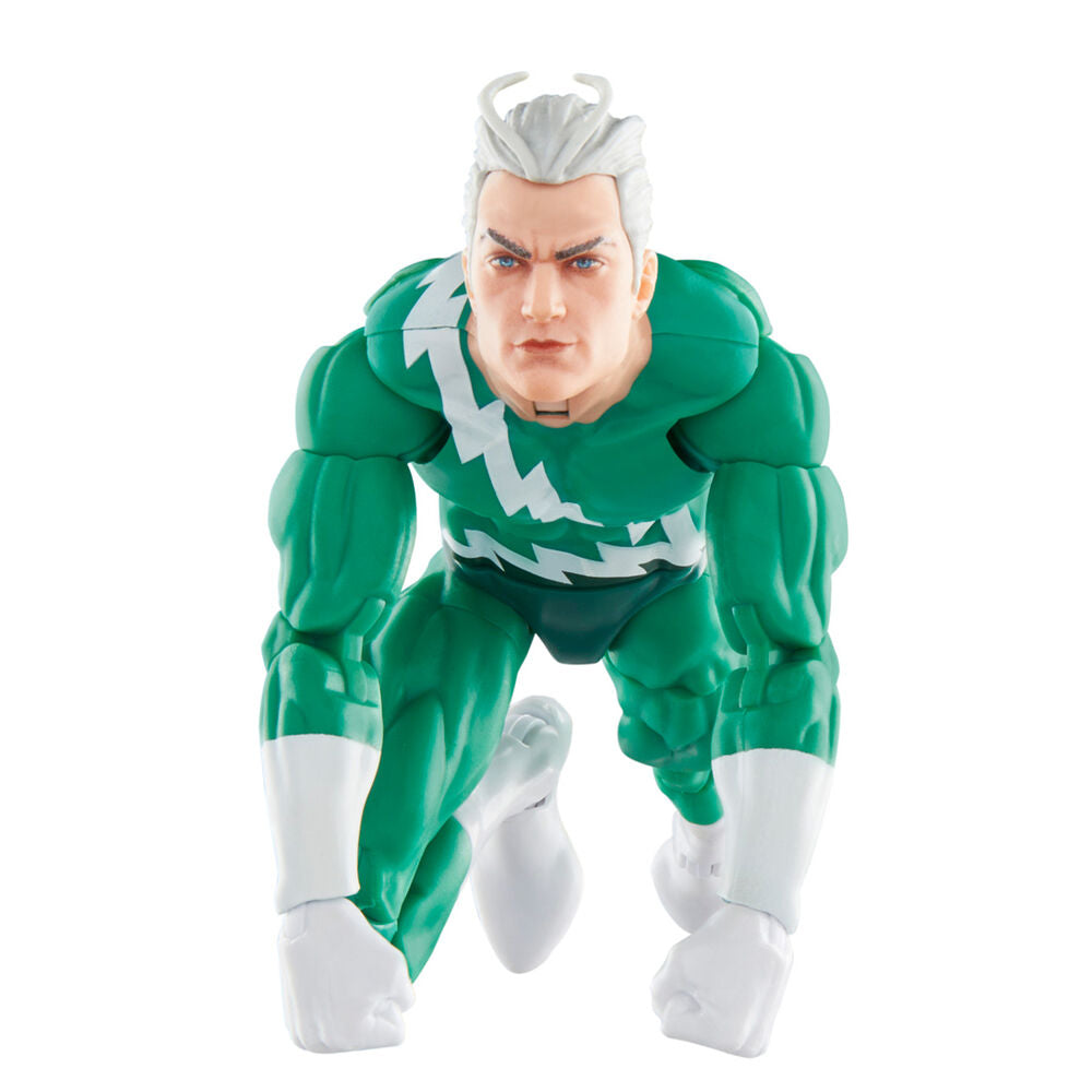 Figurine Quicksilver posée sur un socle avec accessoires