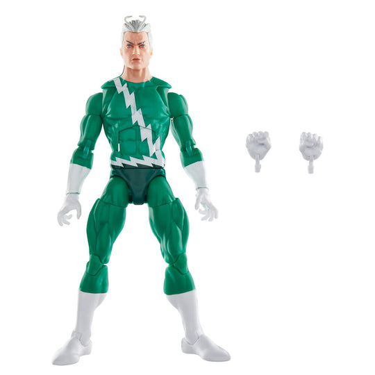 Vue latérale de la figurine Quicksilver articulée par HASBRO