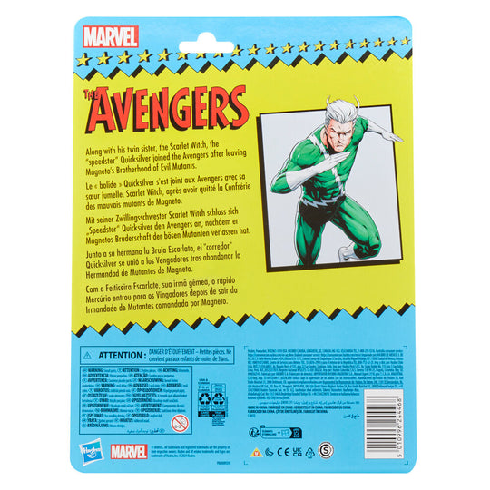 Packaging officiel HASBRO de la figurine Quicksilver Marvel Avengers
