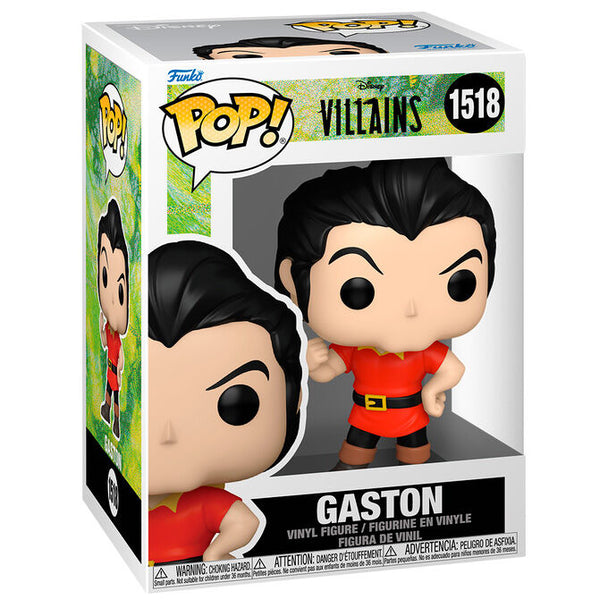 Figurine Funko POP Gaston Disney Villains en vinyle de 9 cm dans sa boîte cadeau originale