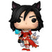 Vue rapprochée de la figurine Funko POP Ahri, personnage emblématique de League of Legends, en vinyle