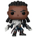 Vue de face de la figurine Funko POP Lucian League of Legends avec détails précis du personnage et emballage collector.