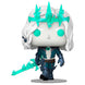 Vue rapprochée de la figurine Funko POP Viego League of Legends montrant les détails précis du personnage en vinyle