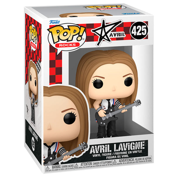 Figurine Funko POP Avril Lavigne en vinyle de 9 cm dans sa boîte cadeau originale, vue de face