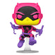Vue détaillée de la figurine Funko POP Daredevil Marvel exclusive avec ses couleurs vives et son packaging