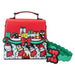 Sac bandoulière Loungefly Hello Kitty édition Noël en cuir vegan avec détails festifs et fermeture éclair