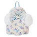 Vue de face du sac à dos Loungefly Disney Mickey & Friends Winter Wonderland avec motifs hivernaux et fermeture à pression