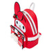 Zoom sur les bretelles rembourrées et réglables du sac à dos Loungefly Sanrio My Melody Hello Kitty