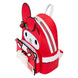 Zoom sur les bretelles rembourrées et réglables du sac à dos Loungefly Sanrio My Melody Hello Kitty