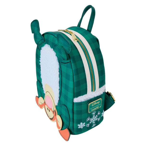 Détail du motif Tigrou en pyjama sur le sac à dos Loungefly Winnie l'Ourson