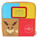 Détail des compartiments intérieurs du portefeuille Loungefly Pokémon pour cartes et billets