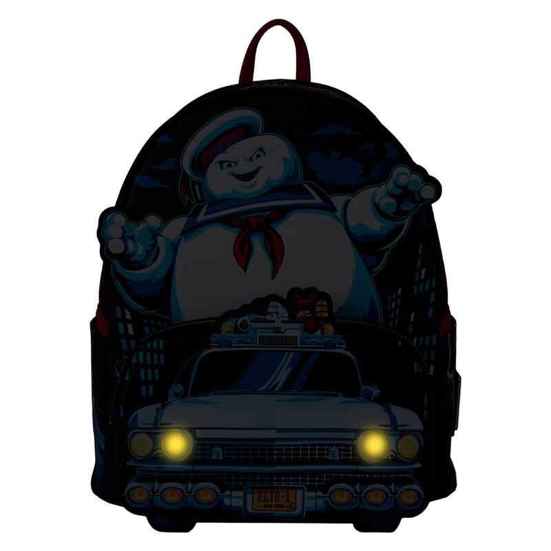 Vue latérale du sac à dos Stay Puft avec bretelles ajustables confortables