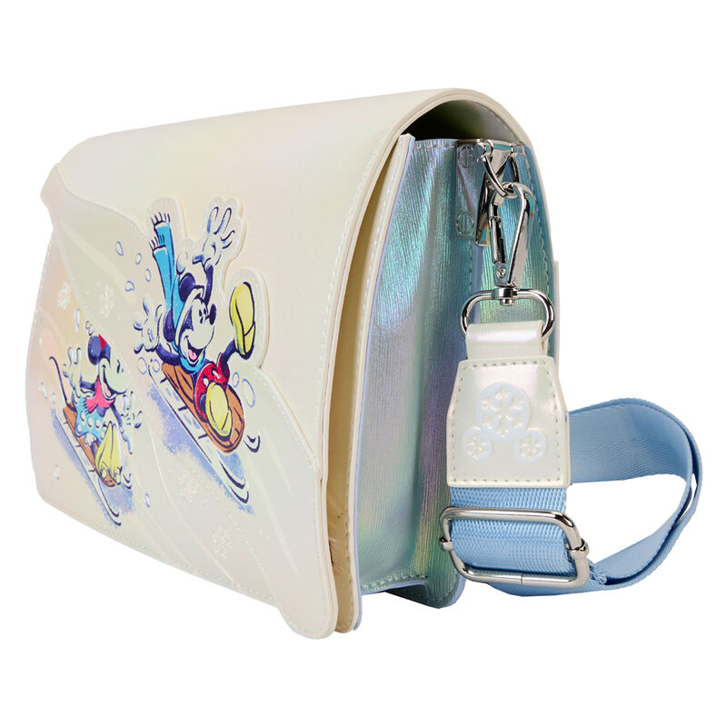 Bandoulière réglable et amovible en cuir vegan du sac Loungefly Disney Winter Wonderland