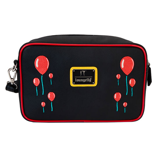 Présentation du compartiment principal zippé du sac épaule IT Pennywise Loungefly