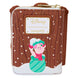 Image du portefeuille Loungefly Disney Winnie l'Ourson Holiday Friends ouvert avec ses multiples rangements