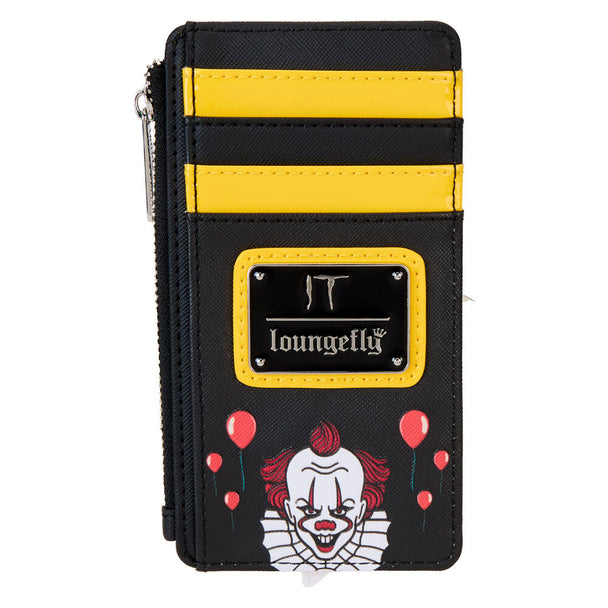 Porte-cartes Loungefly IT Brothers vue de face avec design coloré et logo distinctif