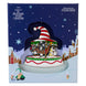 Vue rapprochée du pin's émaillé Loungefly Disney The Nightmare Before Christmas Town Carousel montrant les détails colorés
