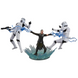 Figurine Stormtrooper en position de combat avec détails précis et articulation complète