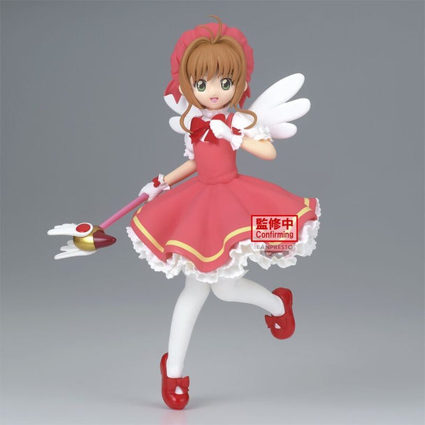 Figurine Sakura Kinomoto Clow Card 20cm vue de face avec détails précis