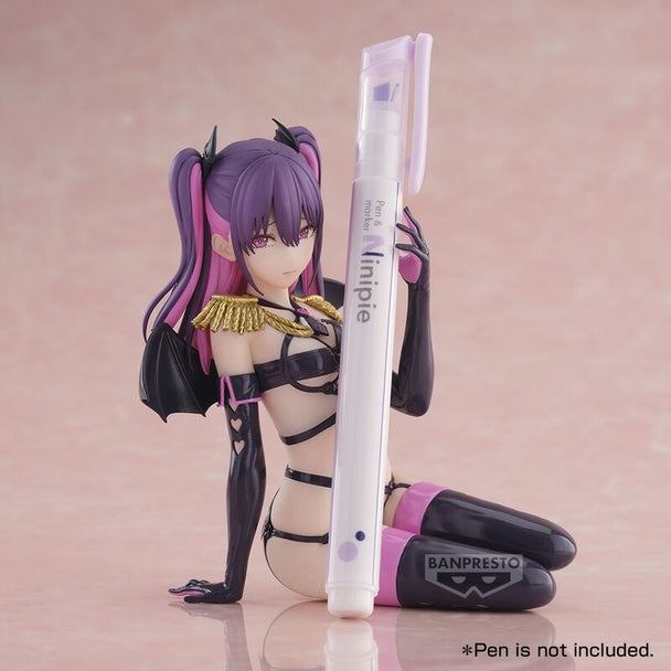 Vue de face de la figurine BANPRESTO Miriella Medical Glitter de 14 cm avec détails pailletés brillants