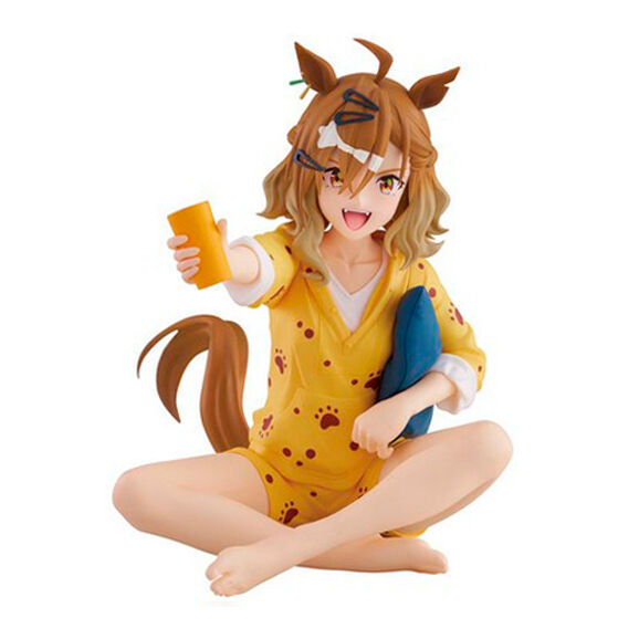 Figurine Umamusume Jungle Pocket Relax Time de 13cm vue de face avec détails précis et couleurs vives