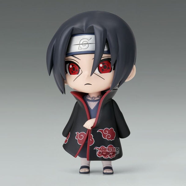 Figurine Itachi Uchiha Naruto Shippuden BANPRESTO vue de face avec détails précis