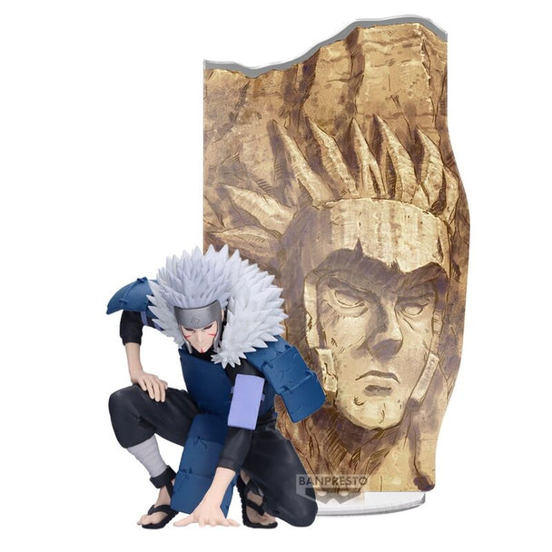 Figurine Tobirama Senju debout en tenue traditionnelle de ninja, vue de face