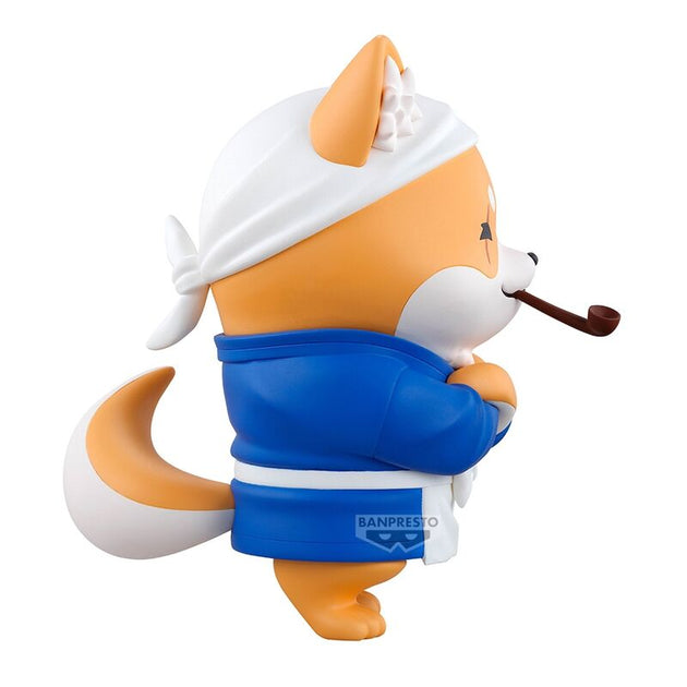 Profil latéral de la figurine Shiba Taishou montrant la qualité des finitions BANPRESTO