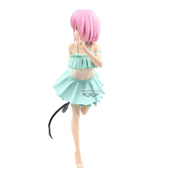 Profil latéral de la figurine Momo Belia BANPRESTO montrant les finitions brillantes et la qualité des détails sculptés