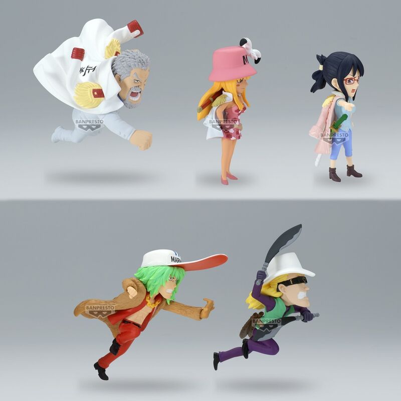 Profil gauche de la figurine One Piece Hachinosu 2 World Collectable montrant les finitions BANPRESTO