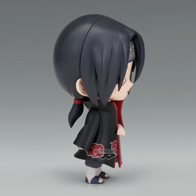 Profil gauche de la figurine Itachi Uchiha de 14 cm avec expression sérieuse