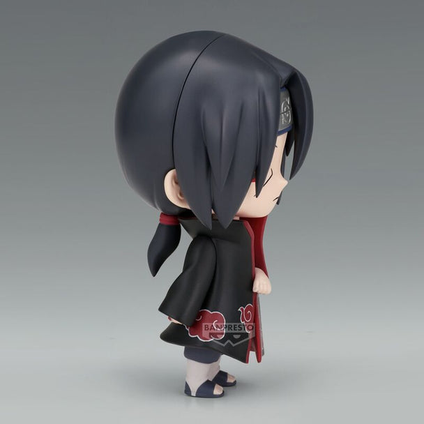 Profil gauche de la figurine Itachi Uchiha de 14 cm avec expression sérieuse