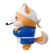 Zoom sur le visage expressif de la figurine Shiba Taishou Blue Archive haute de 15cm
