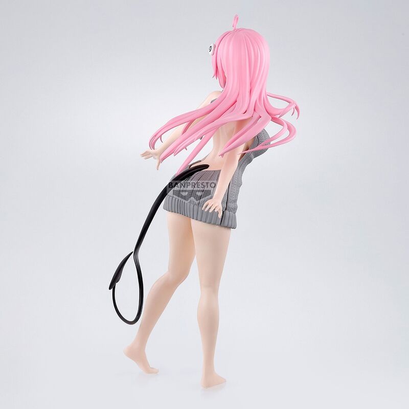 Vue arrière de la figurine Lala Satalin To Love-Ru Darkness montrant les détails du costume glitter et la coiffure