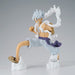 Vue arrière de la figurine Monkey D. Luffy Grandista mettant en avant la texture et les couleurs