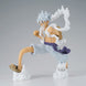 Vue arrière de la figurine Monkey D. Luffy Grandista mettant en avant la texture et les couleurs
