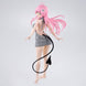Gros plan sur le visage expressif et les couleurs vives de la figurine Lala Satalin 23cm BANPRESTO