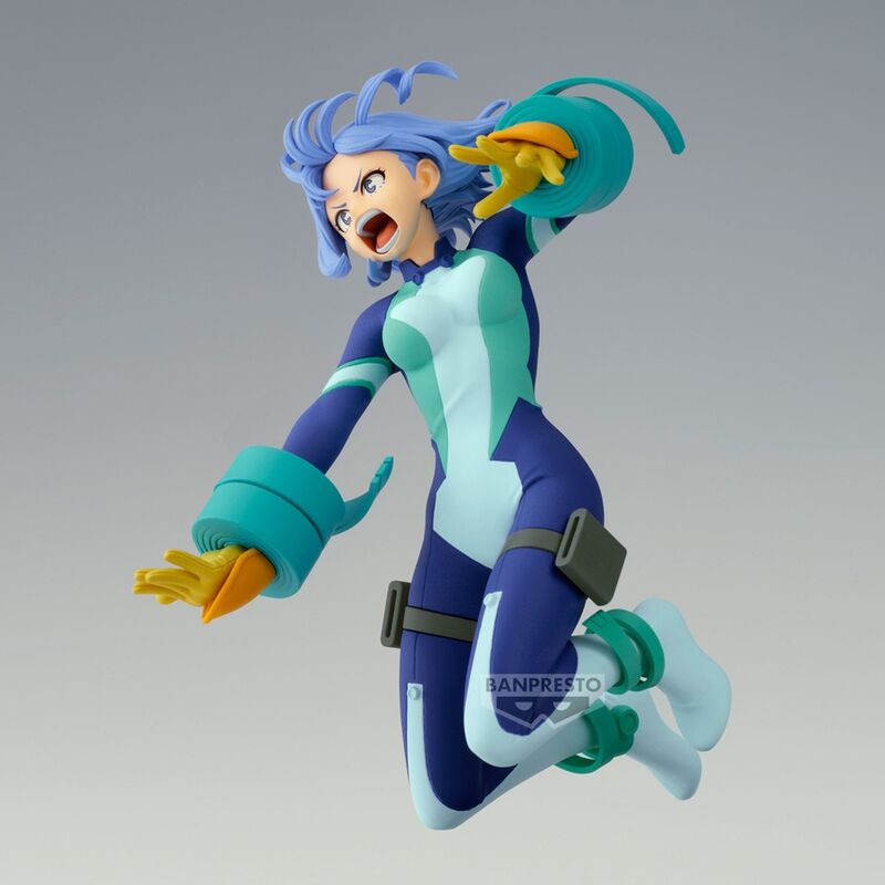 Vue arrière de la figurine Nejire Hado mettant en valeur ses cheveux et costume