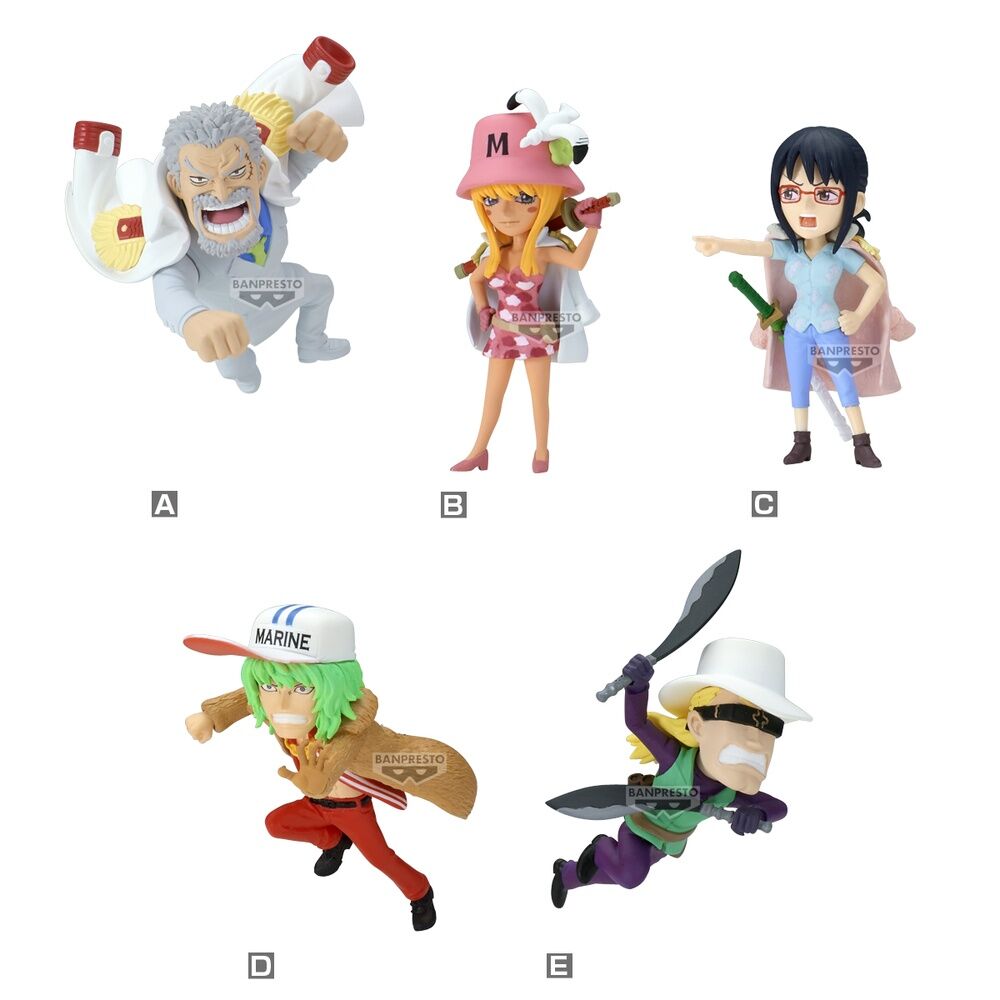 Ensemble des 5 images de la figurine One Piece Hachinosu 2 World Collectable sous différents angles
