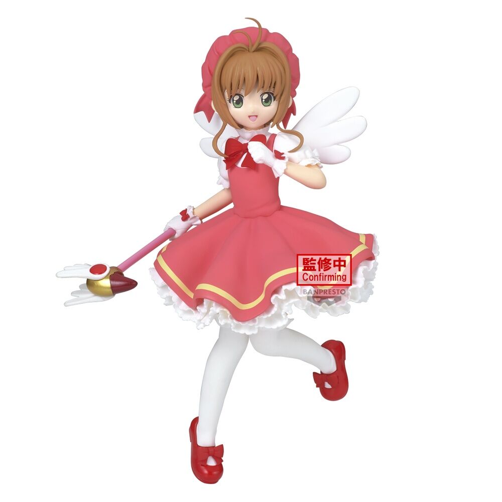 Présentation complète de la figurine Sakura Kinomoto Clow Card 20cm sur socle
