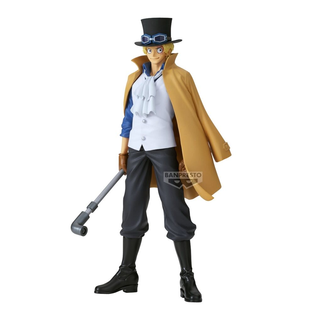 Photo de la boîte originale BANPRESTO contenant la figurine Sabo One Piece Grandline Series