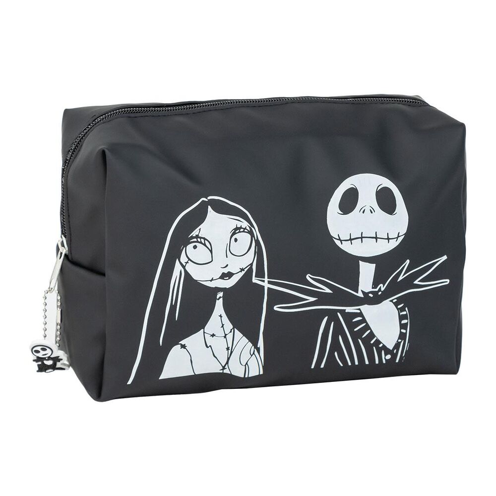 Trousse de maquillage Disney Nightmare Before Christmas avec Jack & Sally en simili cuir vue de face