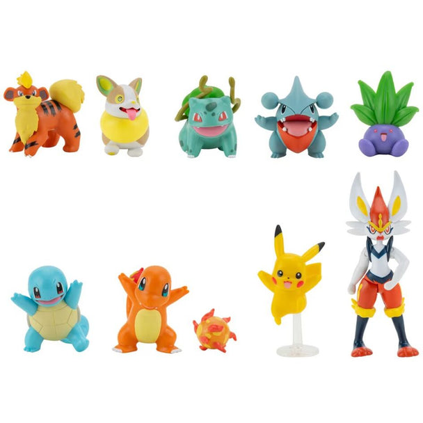 Zoom sur une figurine Pokémon JAZWARES détaillée du pack Battle Ready, montrant la qualité et la finition des personnages