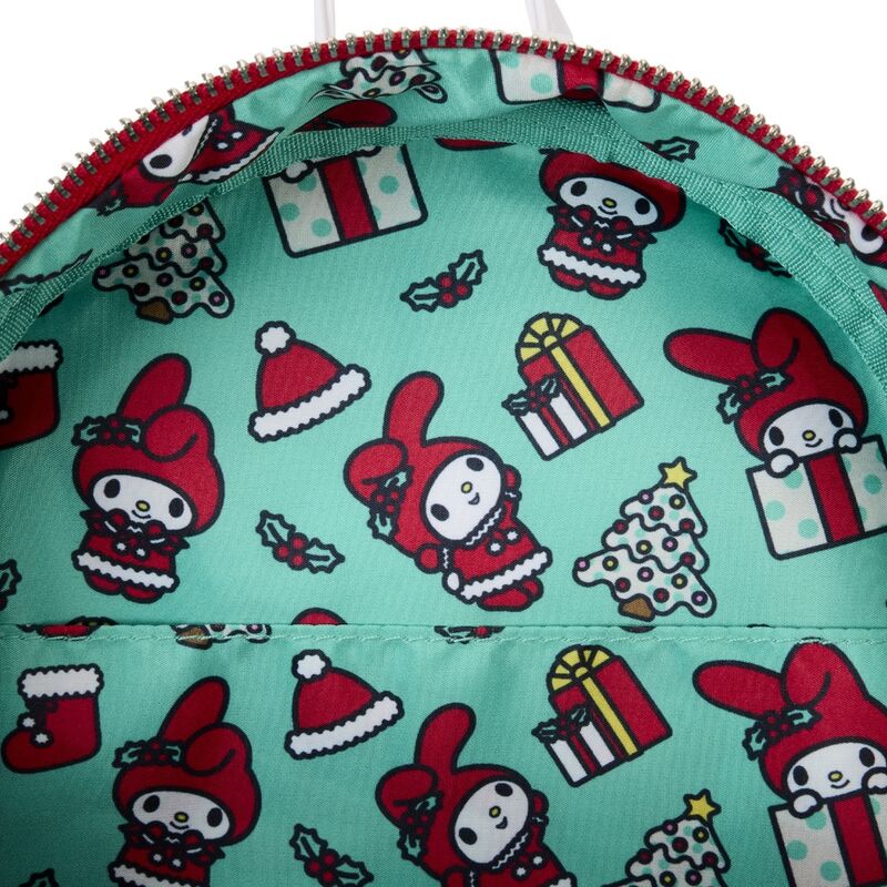 Intérieur du sac à dos avec doublure assortie et poche zippée pour une meilleure organisation