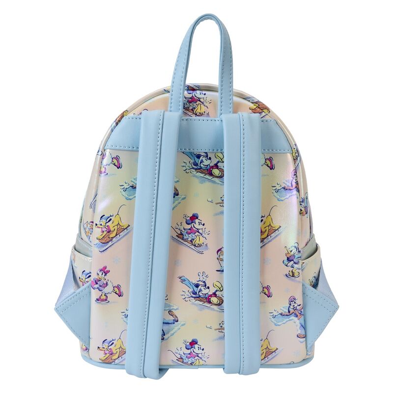 Intérieur du sac à dos avec doublure assortie aux motifs Disney Mickey & Friends Winter Wonderland