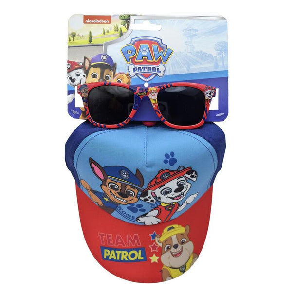 Set casquette et lunettes de soleil Pat'Patrouille CERDÁ taille 53cm, design coloré avec personnages de la série.