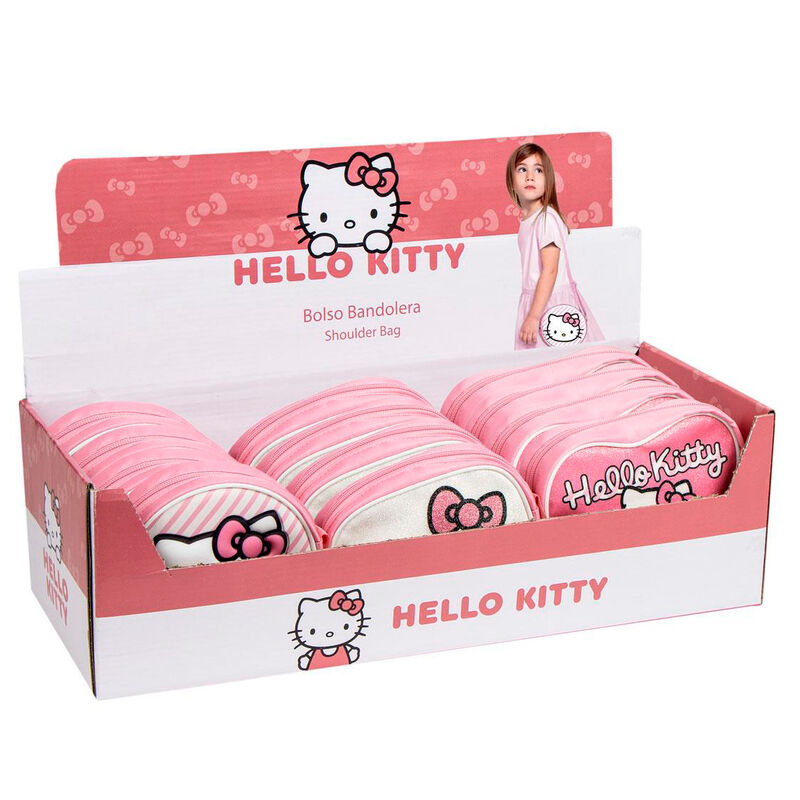 Sac Hello Kitty assorti CERDÁ en tissu coloré avec dimensions 50x15x20cm, parfait pour enfants.