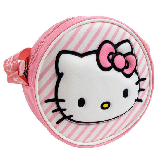 Sac Hello Kitty 3D CERDÁ, vue de face, mettant en valeur le design tridimensionnel et les détails soignés du personnage iconique.