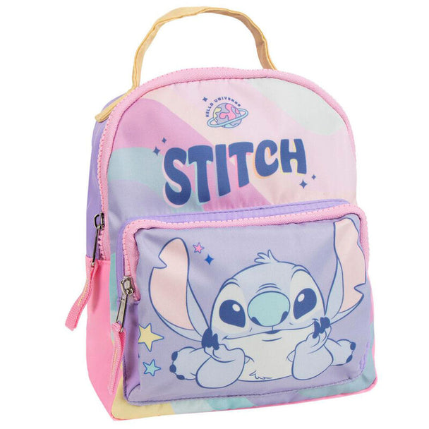 Sac à dos Disney Stitch 23cm de face avec design coloré et logo CERDÁ visible